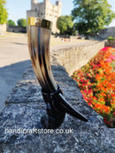 Large Viking Drinking Horn(13-15") with horn Stand