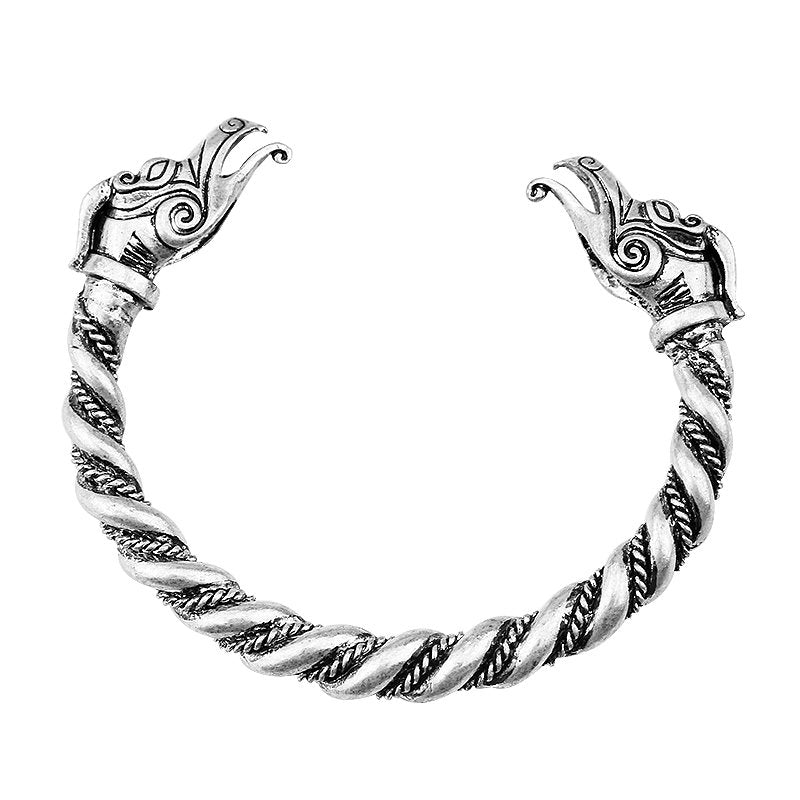Viking Silver Colour Teen Wolf Bracelet Pattern-4