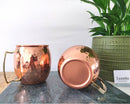 Pure Copper Mugs with brass Handle - Hammered Finish, Anniversary, Birthday gift