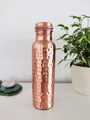 Hammered Pure Copper Water Bottle, Hammered style, Birthday/Anniversary gifts