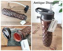 Pure Copper Water Bottle with sipper, Ideal for Gym and outdoors