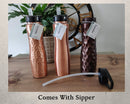 Pure Copper Water Bottle with sipper, Ideal for Gym and outdoors