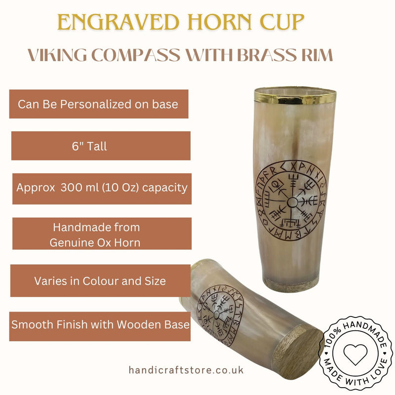 Handcrafted Viking Horn Cups: Unique Wedding Gifts, Unique Personalized Barware