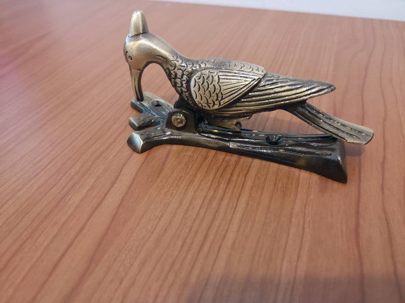 Handmade Brass Woodpecker Bird Door Knocker