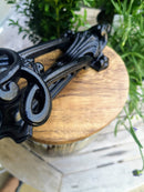 Tudor Ornate Door Knocker, Black Iron Door knocker