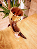 Set of 2 Ox Horn Viking Drinking Horns, Game of Thrones, LARP, wedding gifts