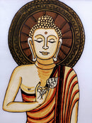 Indian Hand Made Pattachitra Painting on  Cloth Unframed Famous Indian Tradional Art - Buddha
