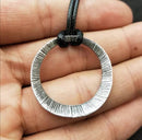 Viking Rustic pendant necklace with the Elder Futhark runes