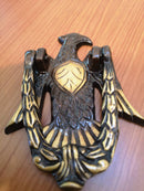 Aged Handmade Eagle Brass Door Knocker, Brass Eagle door knocker, antique finish