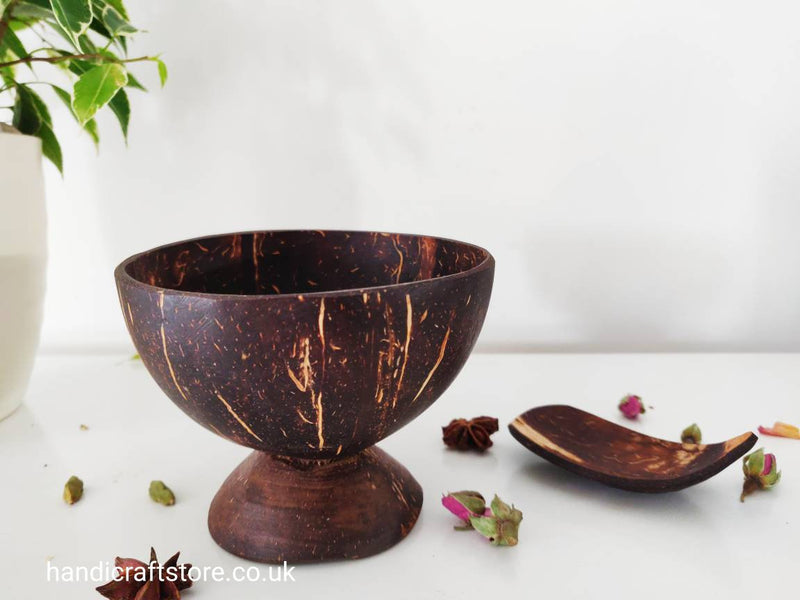 Handmade Natural Eco friendly Coconut Bowl Set, Dessert Bowl, Sustainable living