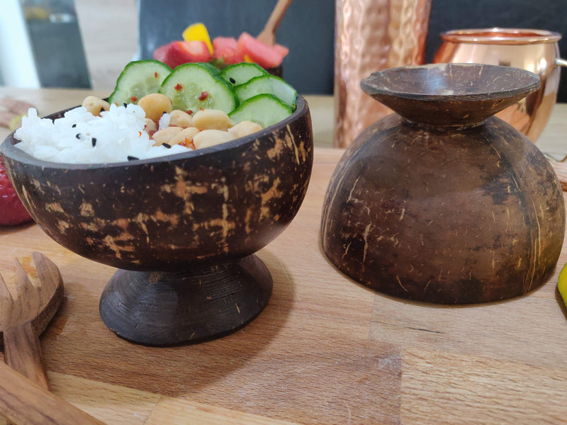 Handmade Natural Eco friendly Coconut Bowl Set, Dessert Bowl, Sustainable living