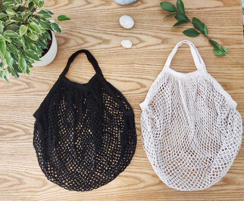 Organic Cotton Mesh Net String Reusable Shopping Bag - Zero Waste, Grocery Bag