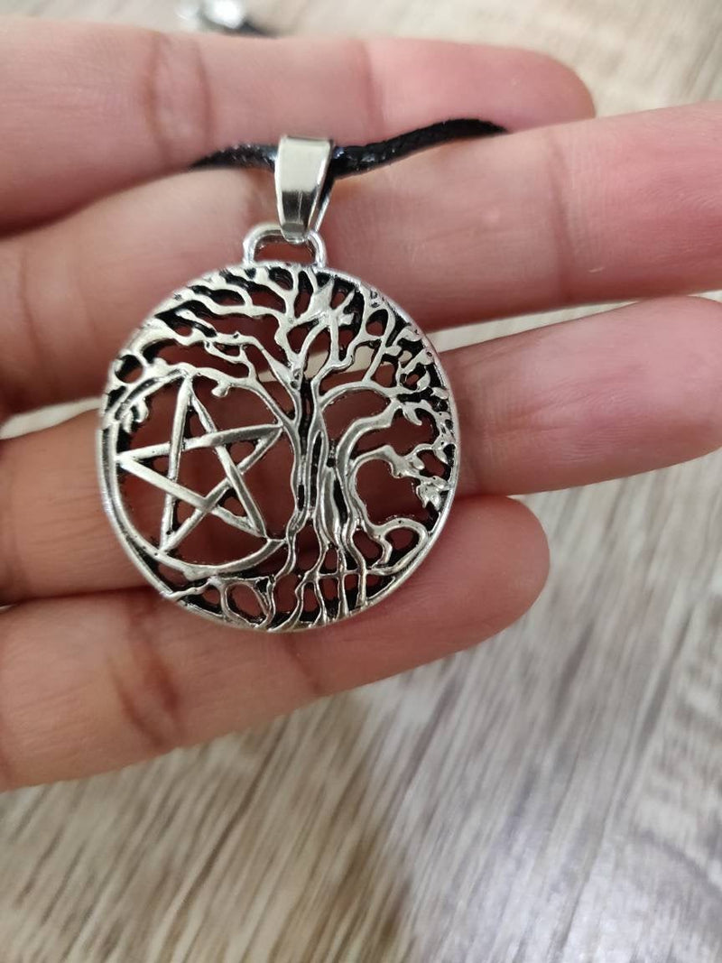 Tree of Life with Star Pendant Necklace, Viking Jewellery