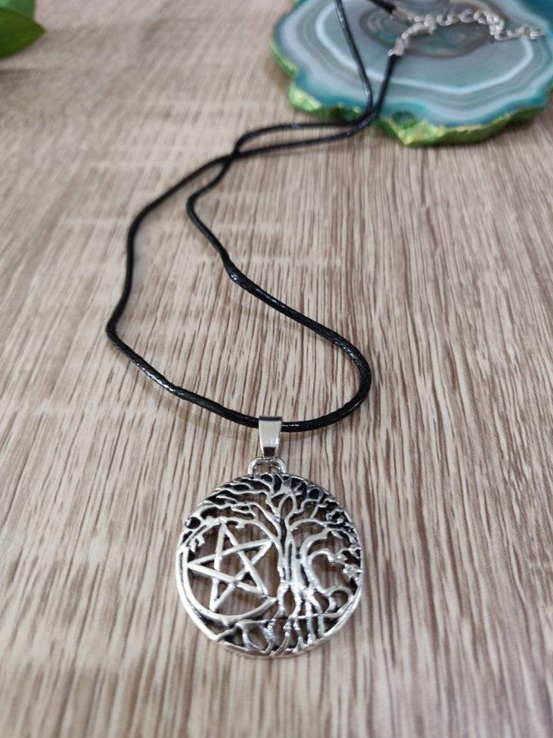 Tree of Life with Star Pendant Necklace, Viking Jewellery