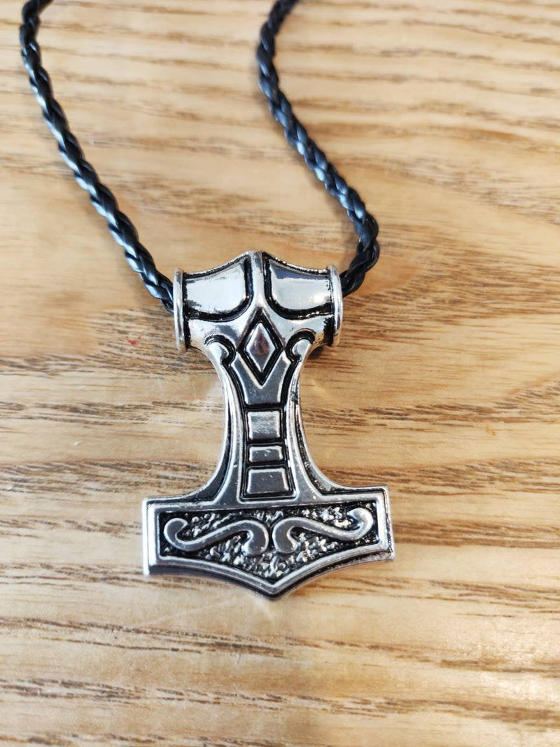 Thor's Hammer Necklace, Viking Mjolnir Pendant Necklace