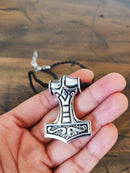 Thor's Hammer Necklace, Viking Mjolnir Pendant Necklace