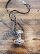 Thor's Hammer Necklace, Viking Mjolnir Pendant Necklace