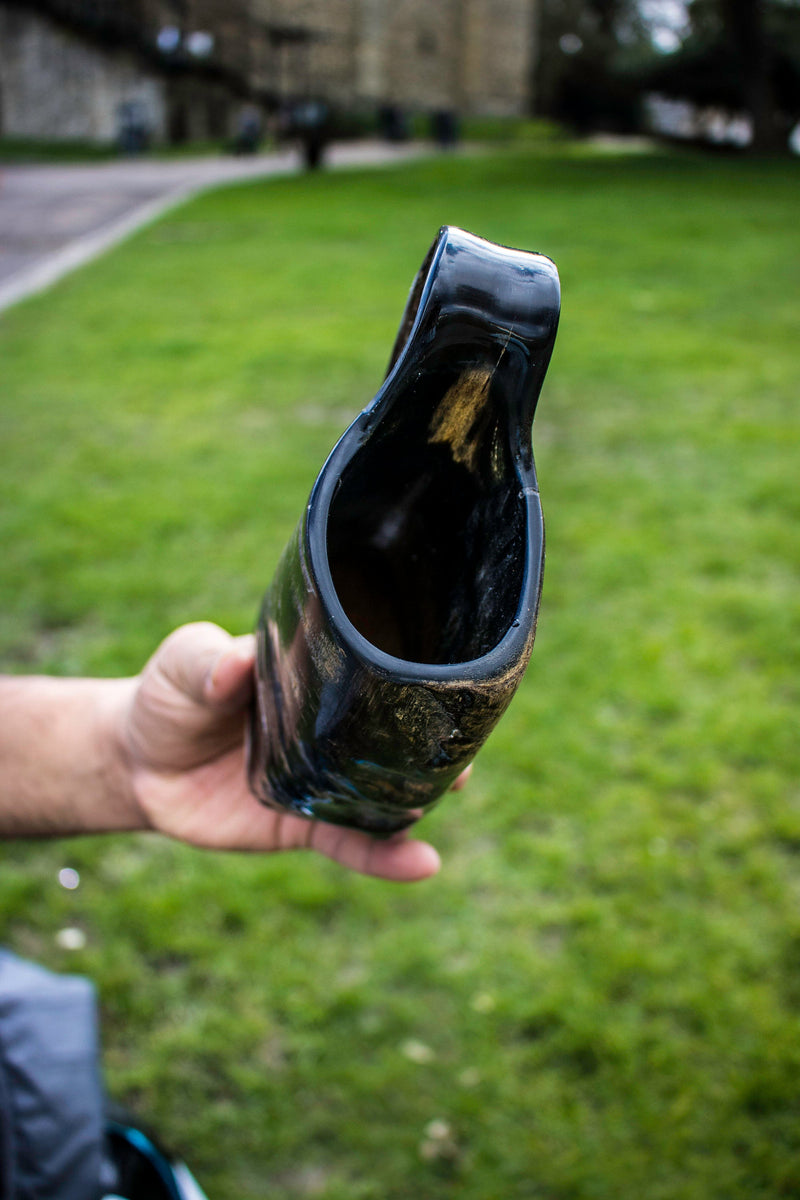 Natural Horn Mug, Hand Made Viking Drinking buffalo Horn Mug, Groomsmen gift