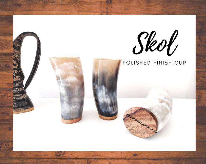 Personalised Smooth Finish Ox Horn Viking Drinking Cup