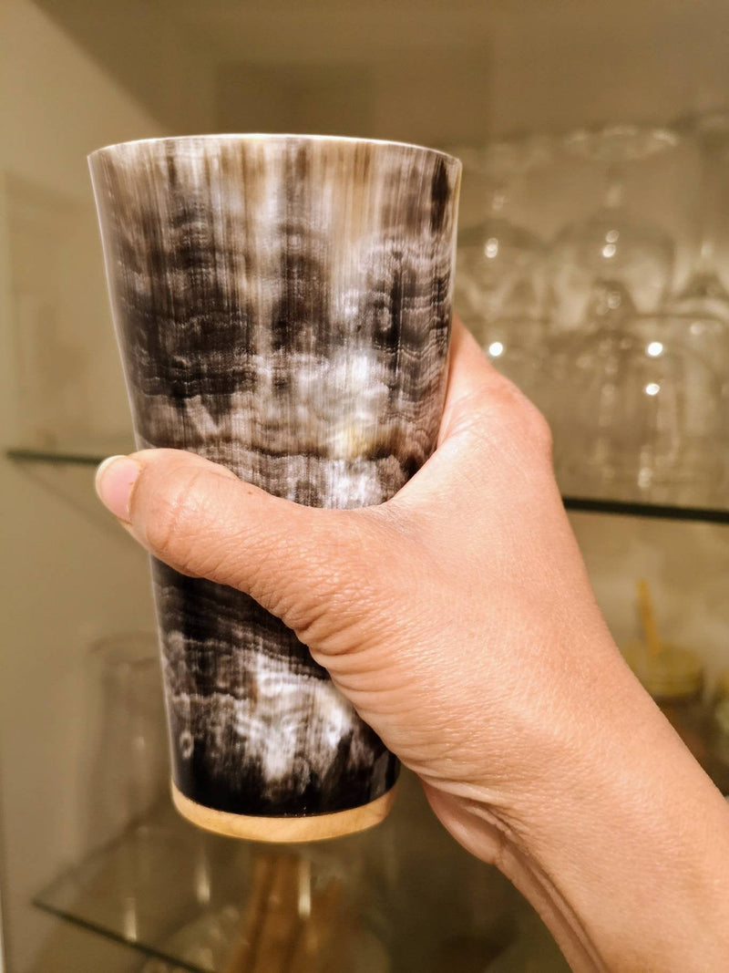 Personalised Smooth Finish Ox Horn Viking Drinking Cup