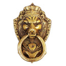 Aged Handmade Victorian Lion Brass Door Knocker