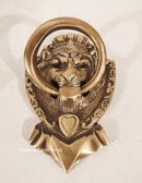 Aged Handmade Victorian Lion Brass Door Knocker