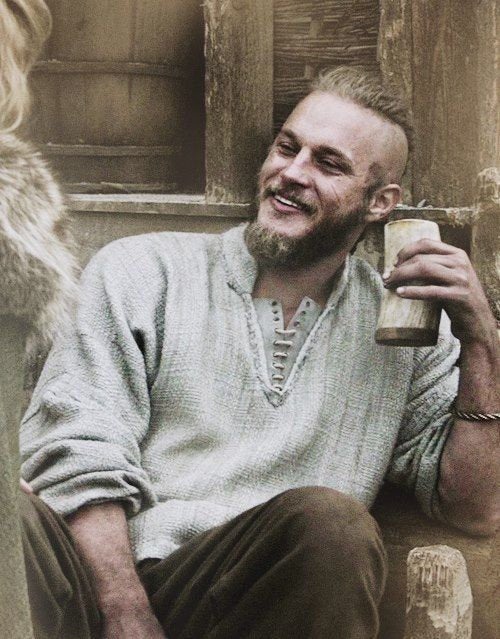 Personalised on horn Natural Finish Ox Horn Viking Drinking Cup