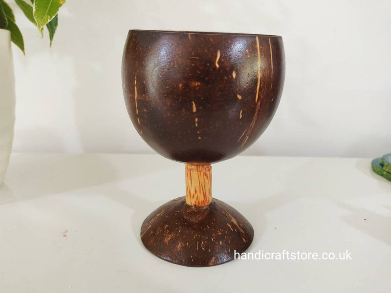 Set Of 2 Handmade coconut wine glass, wine cups, coconut shell wine cups
