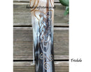 Hand Carved Large Viking Drinking Horn(13"-15") with Iron Stand - Celtic knots
