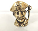 Pirate Head Pen Stand - Unique Gifts, Brass Pirate Head Pen Stand