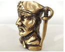 Pirate Head Pen Stand - Unique Gifts, Brass Pirate Head Pen Stand