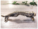 Aged Handmade Jaguar Brass Door Handle