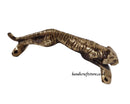 Aged Handmade Jaguar Brass Door Handle