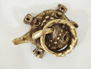 Aged Handmade Turtle Brass Door Knocker, Brass Tortoise door knocker