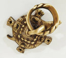 Aged Handmade Turtle Brass Door Knocker, Brass Tortoise door knocker