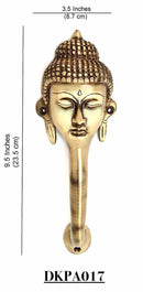 Elegant Aged Handmade Buddha Door Handle – Unique Artisan Design for Home Décor