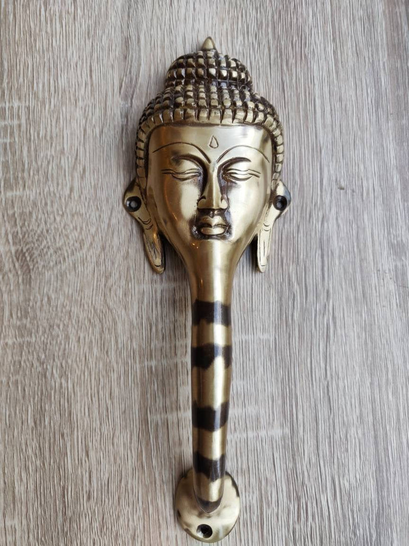 Aged Handmade Buddha Door Handle