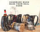 Set of Small Viking horn Mugs (10-15 Oz), Personalized Mugs