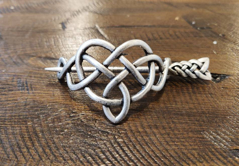 Celtic Soulmate Knot Viking Hair Sticks & Unique Hair Clip Accessories