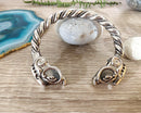 Viking Silver Colour Wolf Bracelet Pattern 2