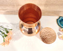 Copper Water Pot, Bulb design hammered Copper Water Pot with cup