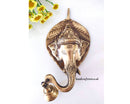 Ganesha Wall Hanging | Brass Wall Hanging | Ganesha Face Wall Decor with Bell