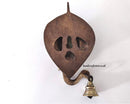 Ganesha Wall Hanging | Brass Wall Hanging | Ganesha Face Wall Decor with Bell