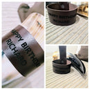 Viking natural drinking horn with Leather strap, personalized strap