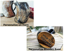 Handmade Viking Horn Mug XXL - Set of 4 | Personalized Horn Mug Set