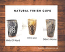 Natural Finish Ox Horn Viking Drinking Cup, Cups Ale Beer Wine Tankard Size 5-6"