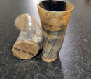 Natural Finish Ox Horn Viking Drinking Cup, Cups Ale Beer Wine Tankard Size 5-6"