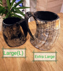 M/L/XL Hand Made Viking Drinking Horn Mug/Tankard | Best Christmas Gift