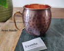 Copper Mugs with brass Handle - Antique Finish, Anniversary, Birthday, Party gift