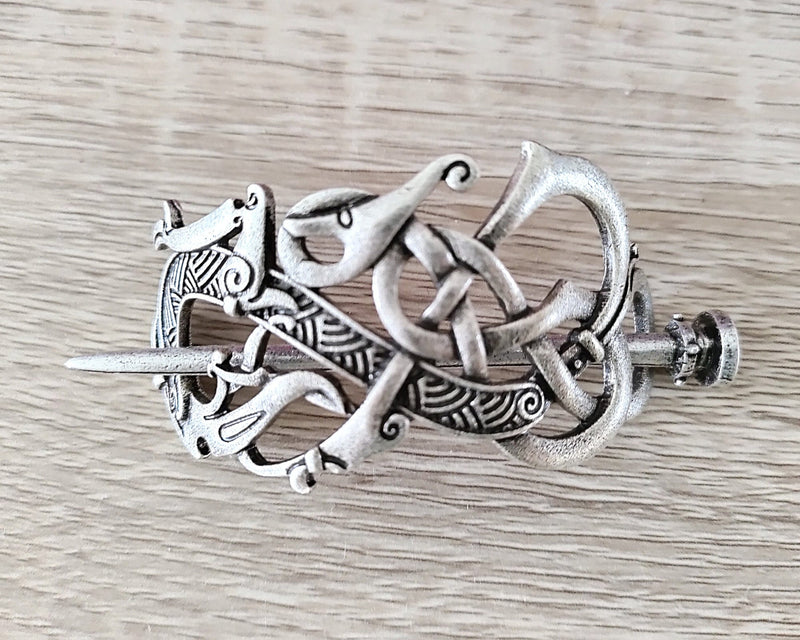 Viking Sea Serpent Hair Pin, Norse Hair pins, Hair Clips, Women Hair Accessories